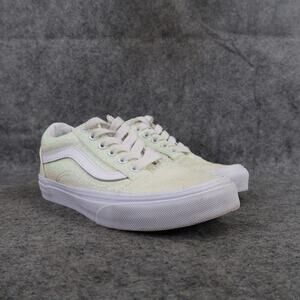 Vans Shoes Kids 1 Sneakers Old Skool Skate Glitter Active Casual Lace Up White